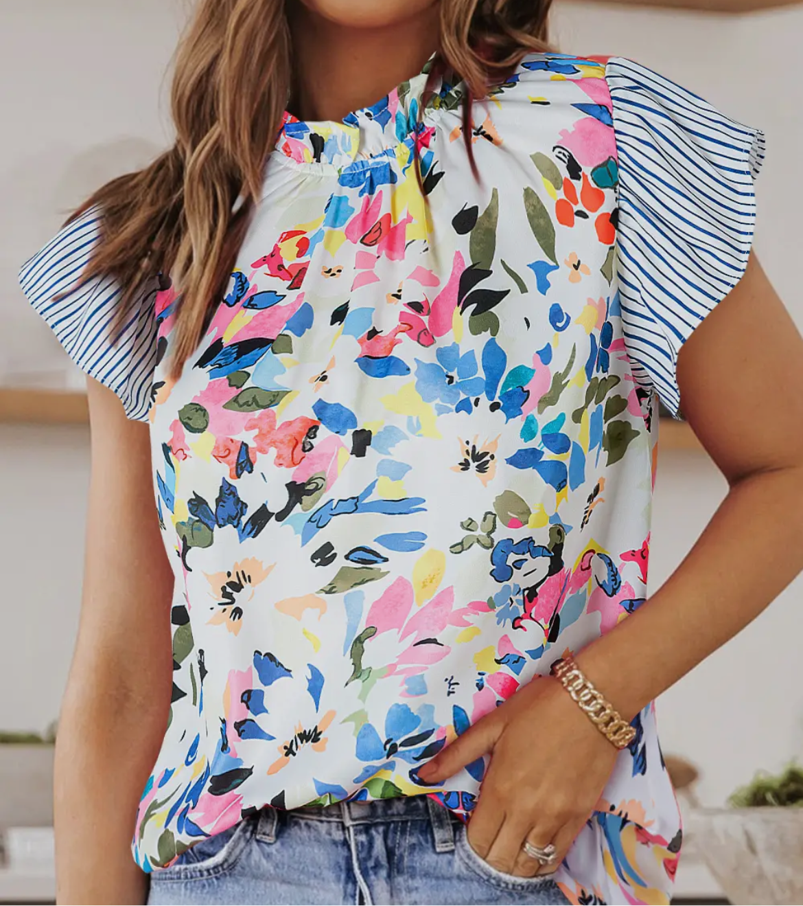 Floral and Stripes