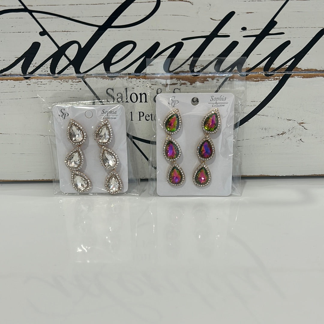 Tear drop earrings