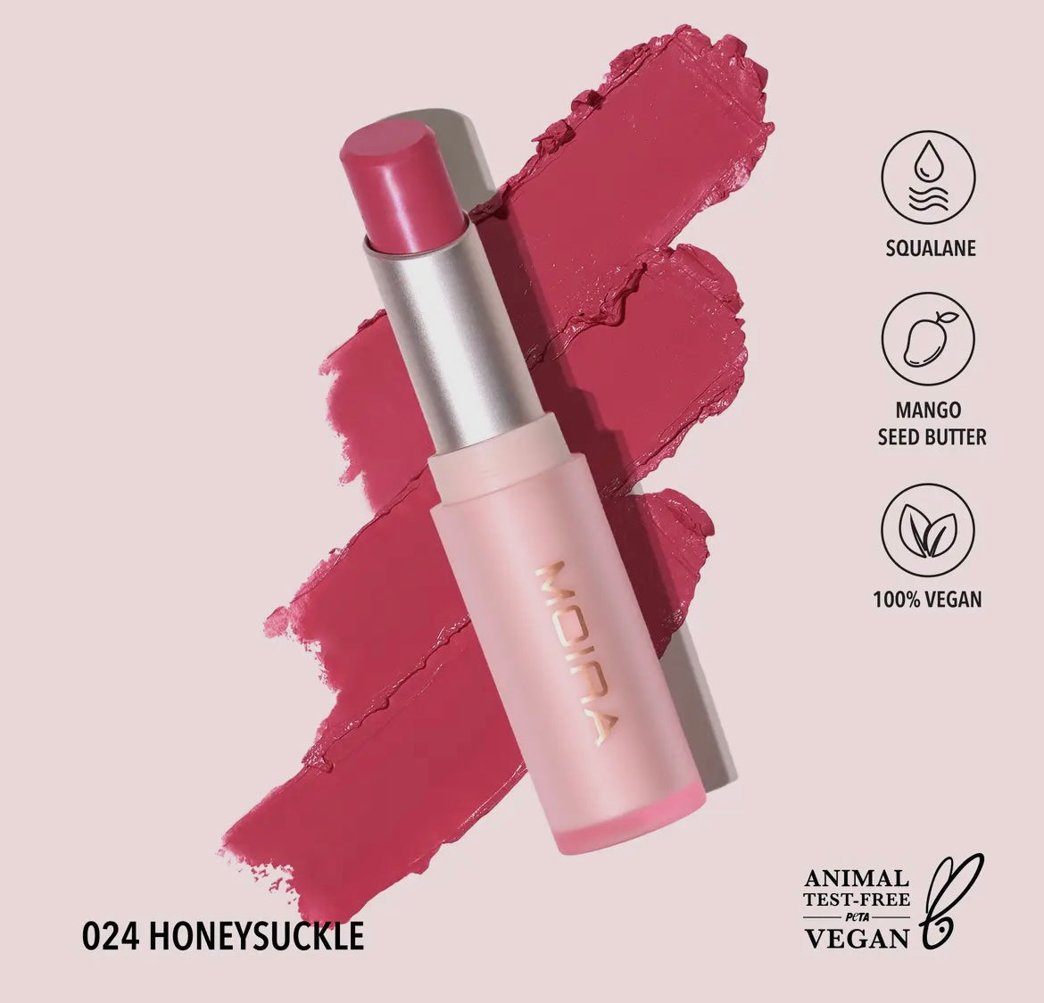 Moira Signature Lipstick-Honeysuckle