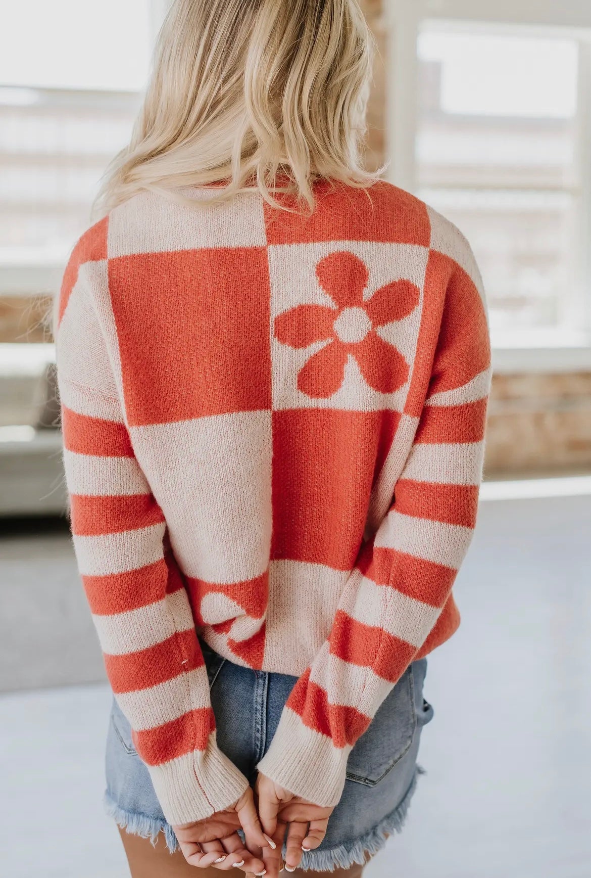 Kelsey Checkered Sweater