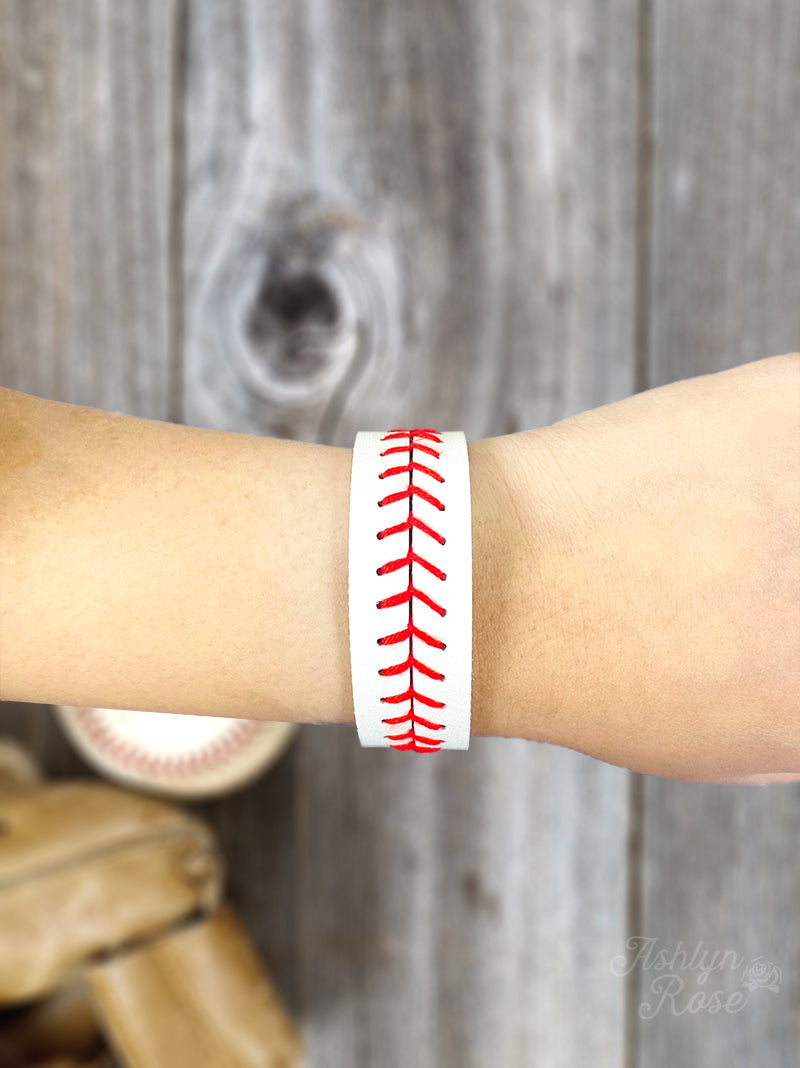 Baseball stitching bracelet