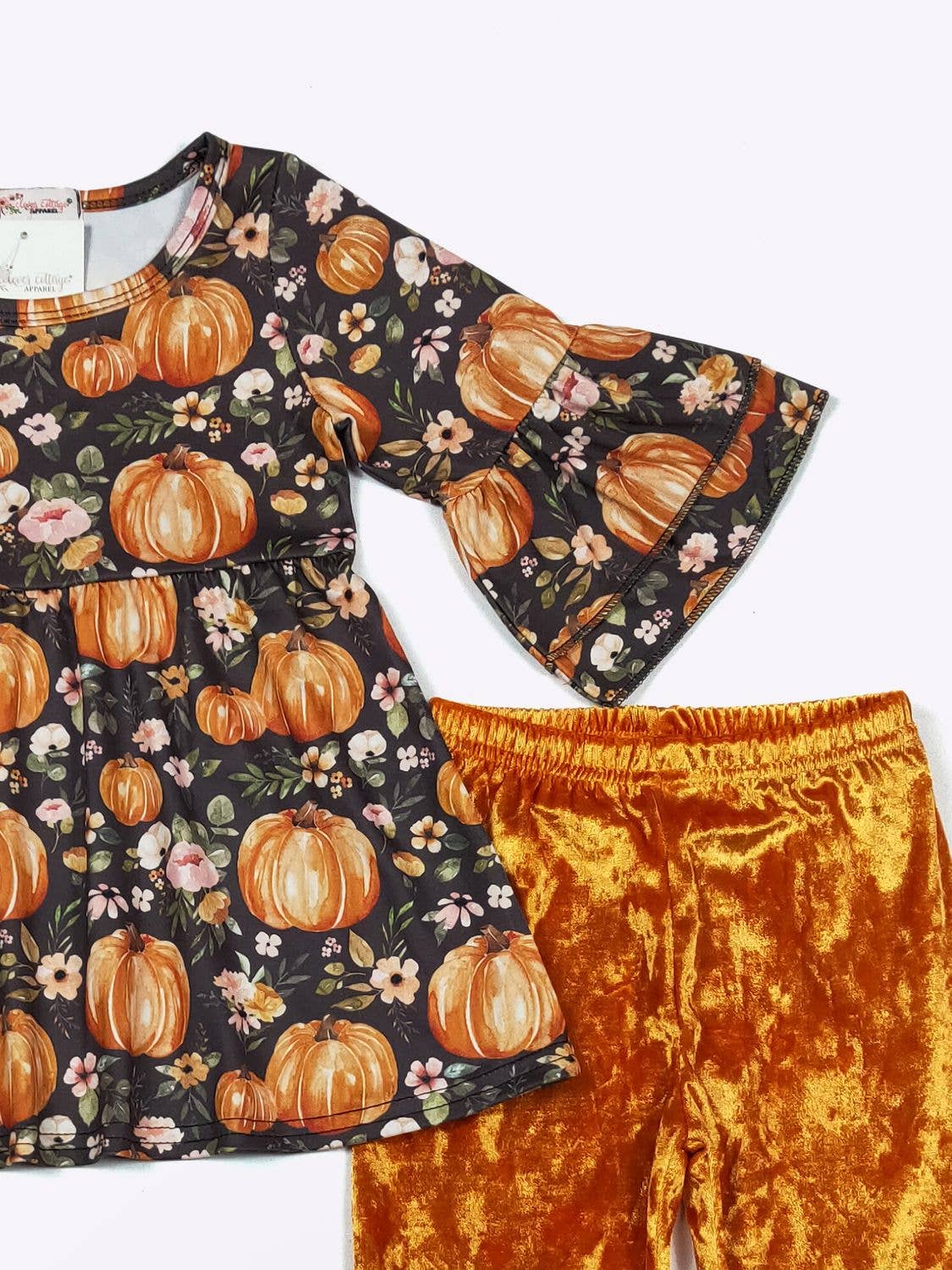 Midnight Pumpkin Girls Set
