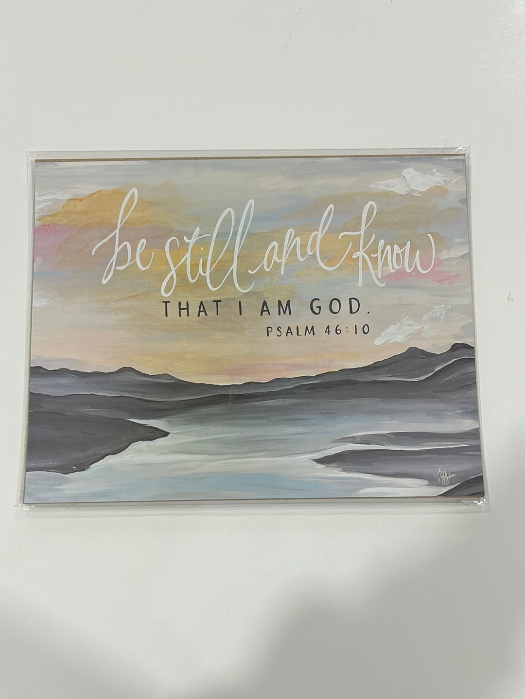 Be still and know &x10
