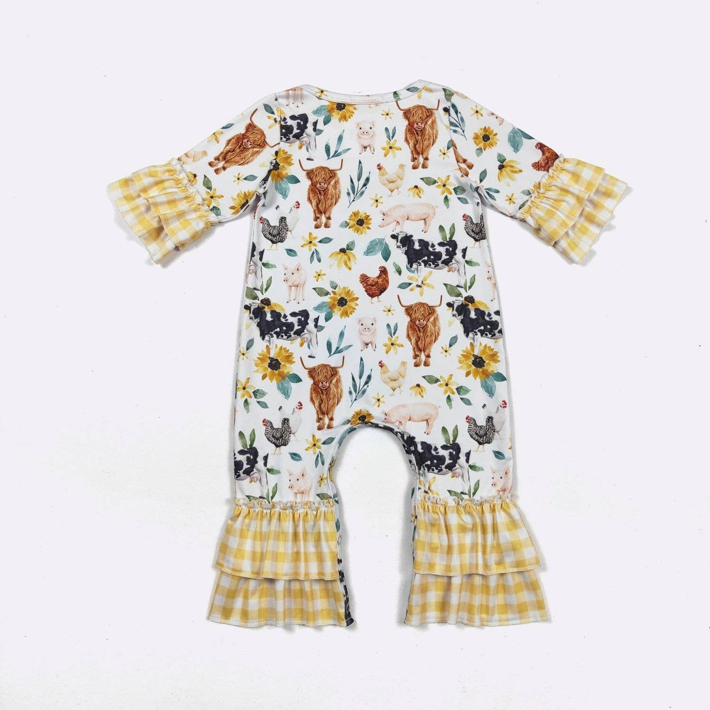 Farm Daisy Baby Romper