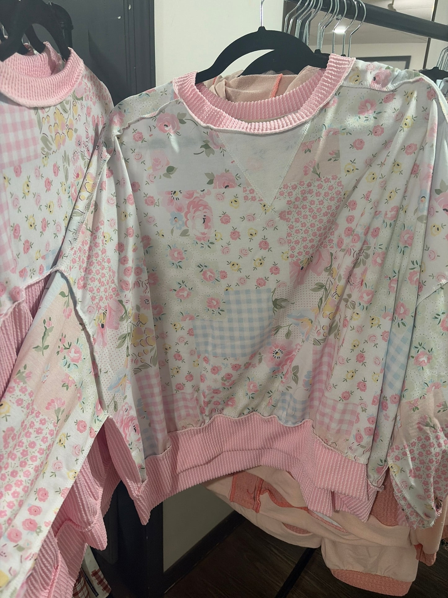 Spring time Patchwork Sweater