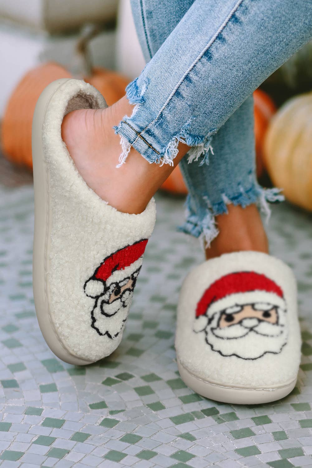 Christmas Deer Home Indoor Plush Slippers | US6-10