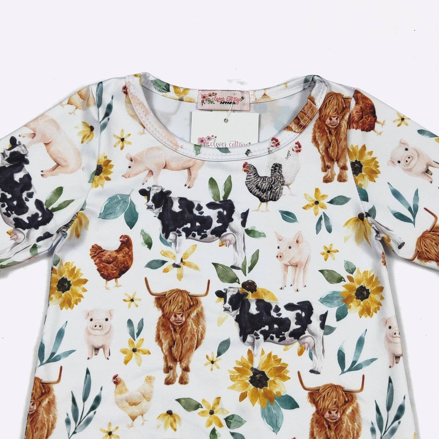 Farm Daisy Baby Romper