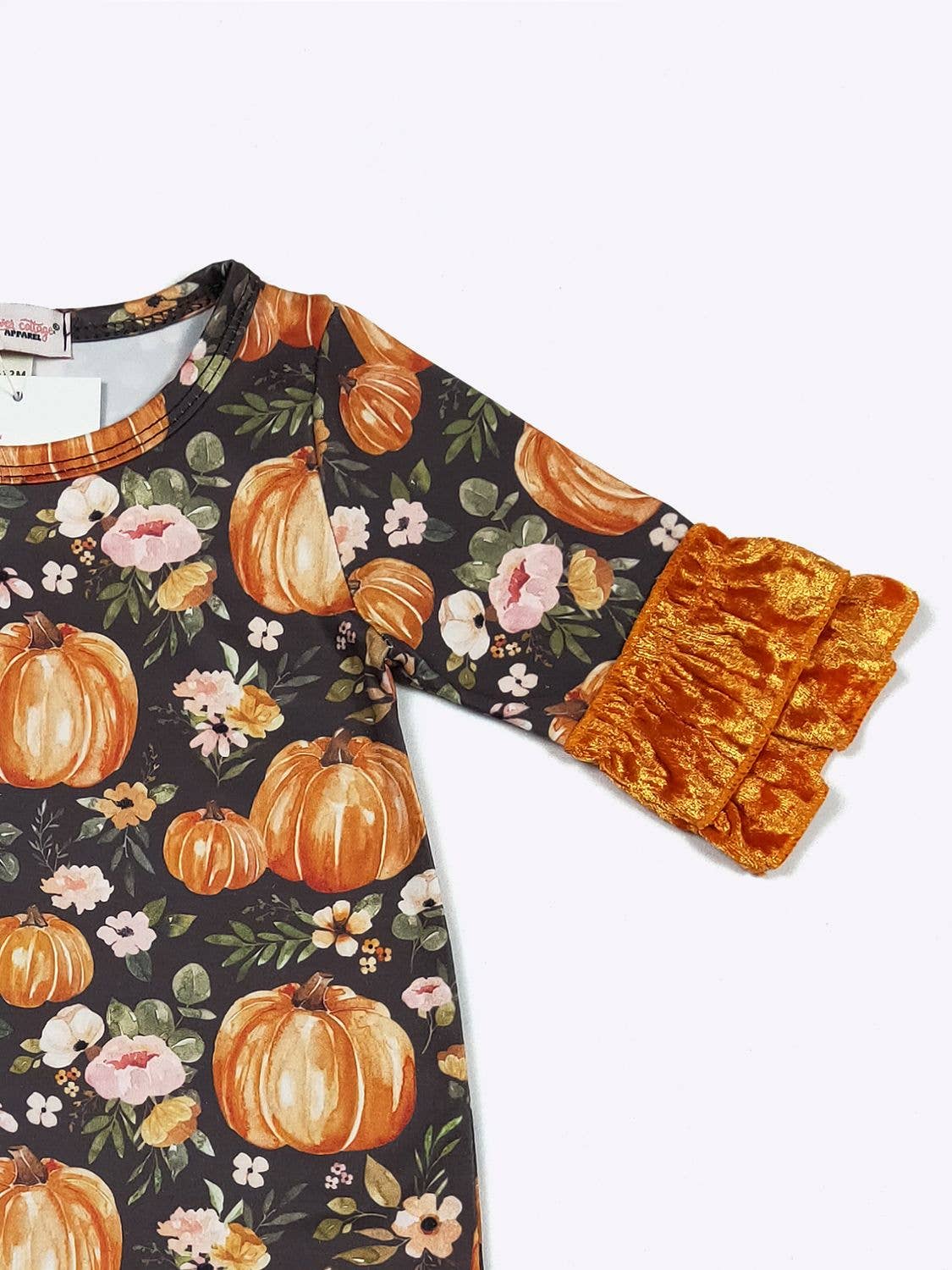 Midnight Pumpkin Baby Romper