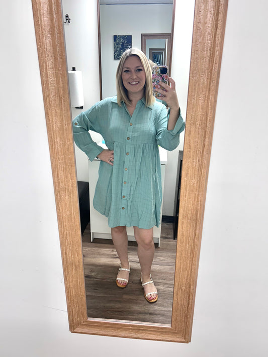 Button down Blues Dress