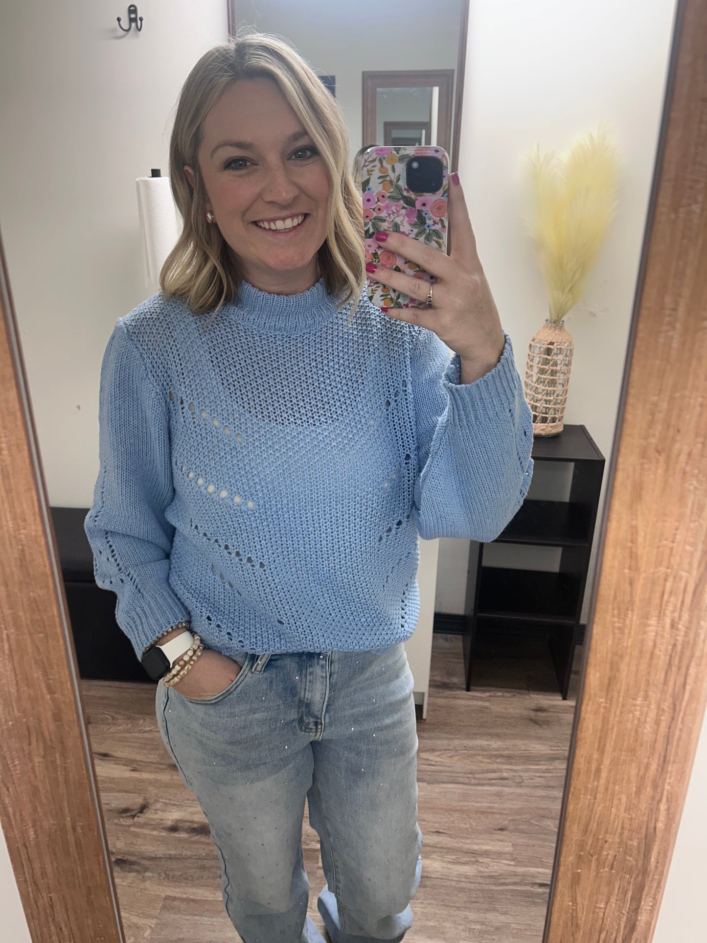 Baby Blue Knit Sweater