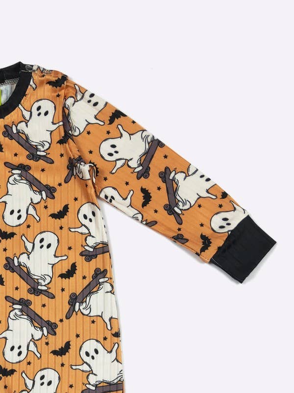 Skateboard Ghost Boy Romper