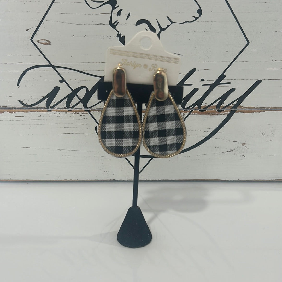 Buffalo plaid earrings