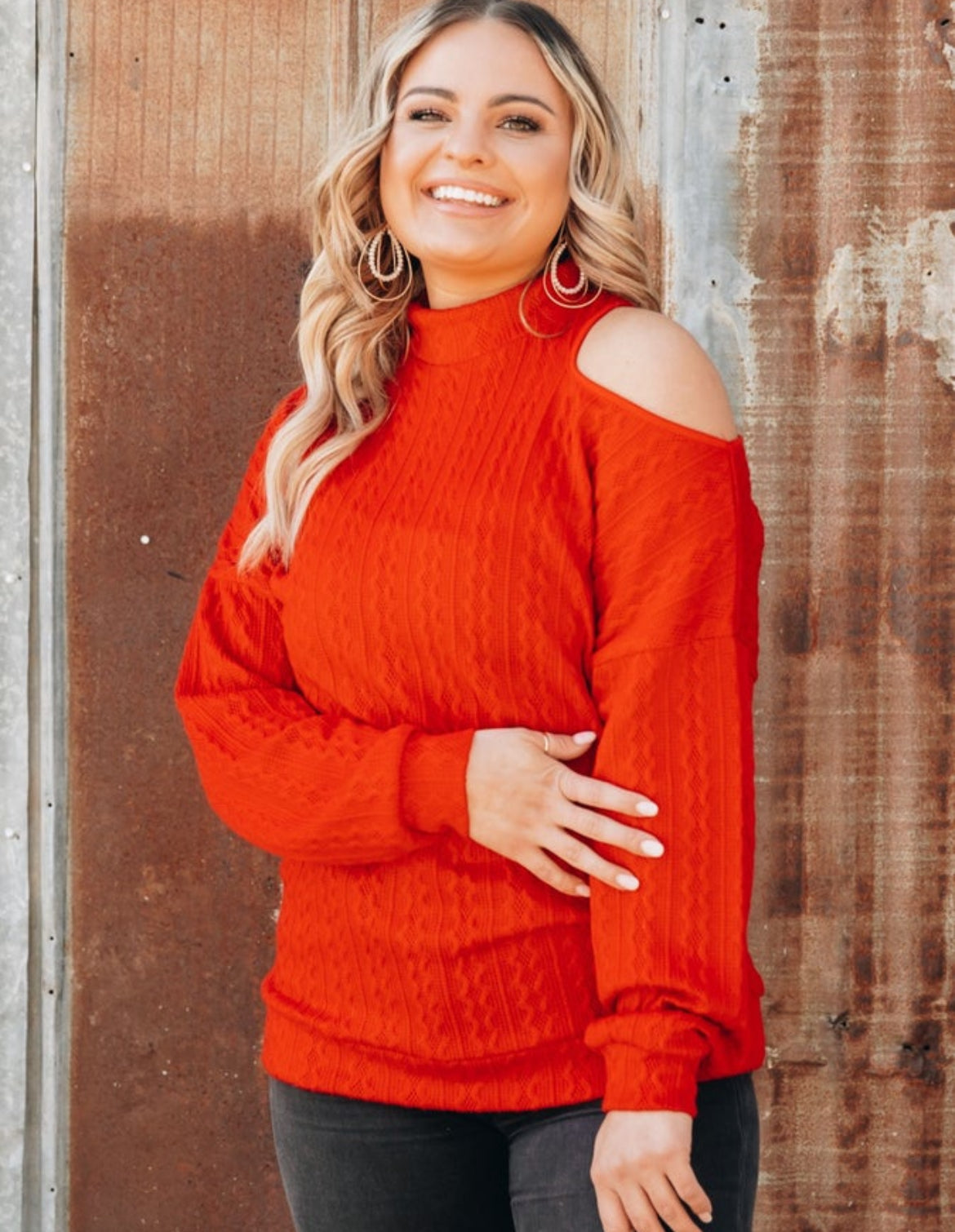 Red Knit Sweater