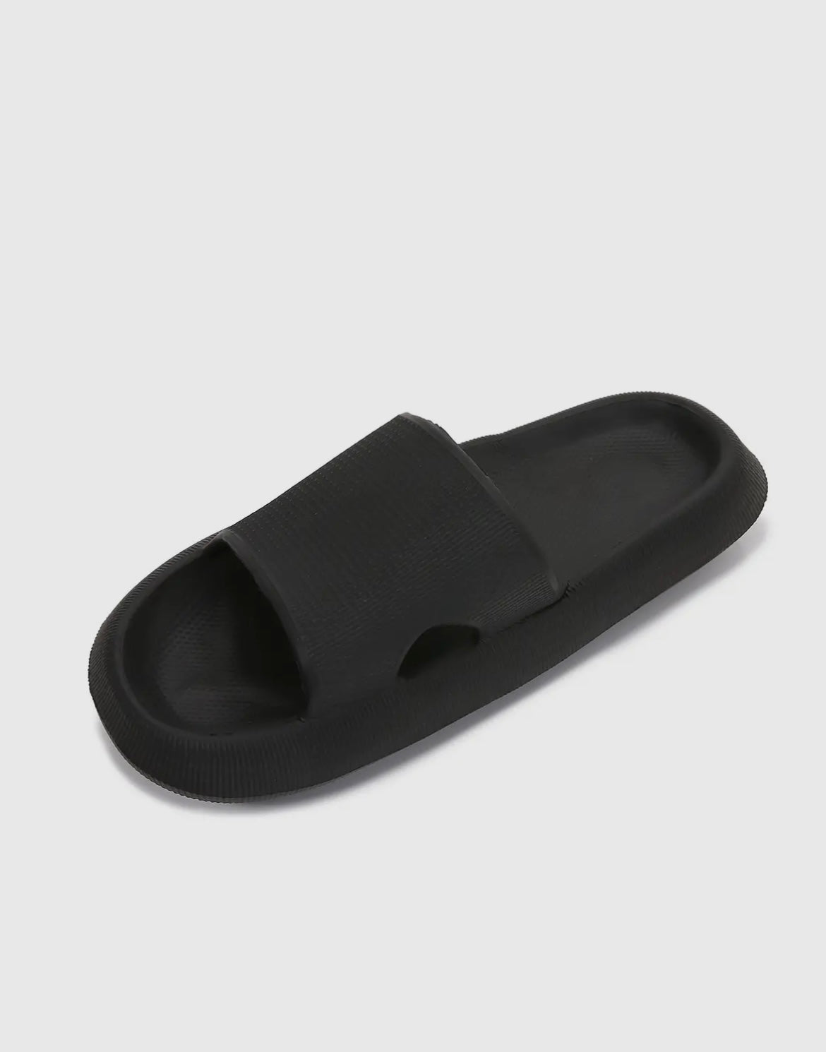 Women Comfy Open Toe Rubber
Platform Slides Slipper
Black