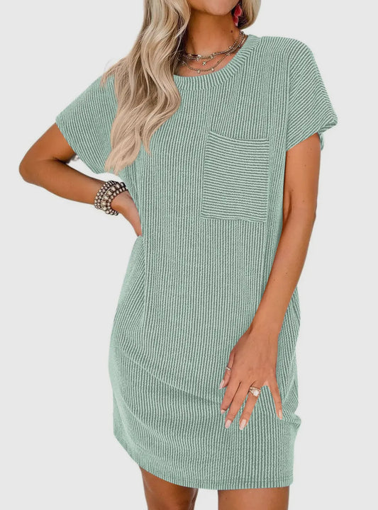 Ribbed t shirt dress