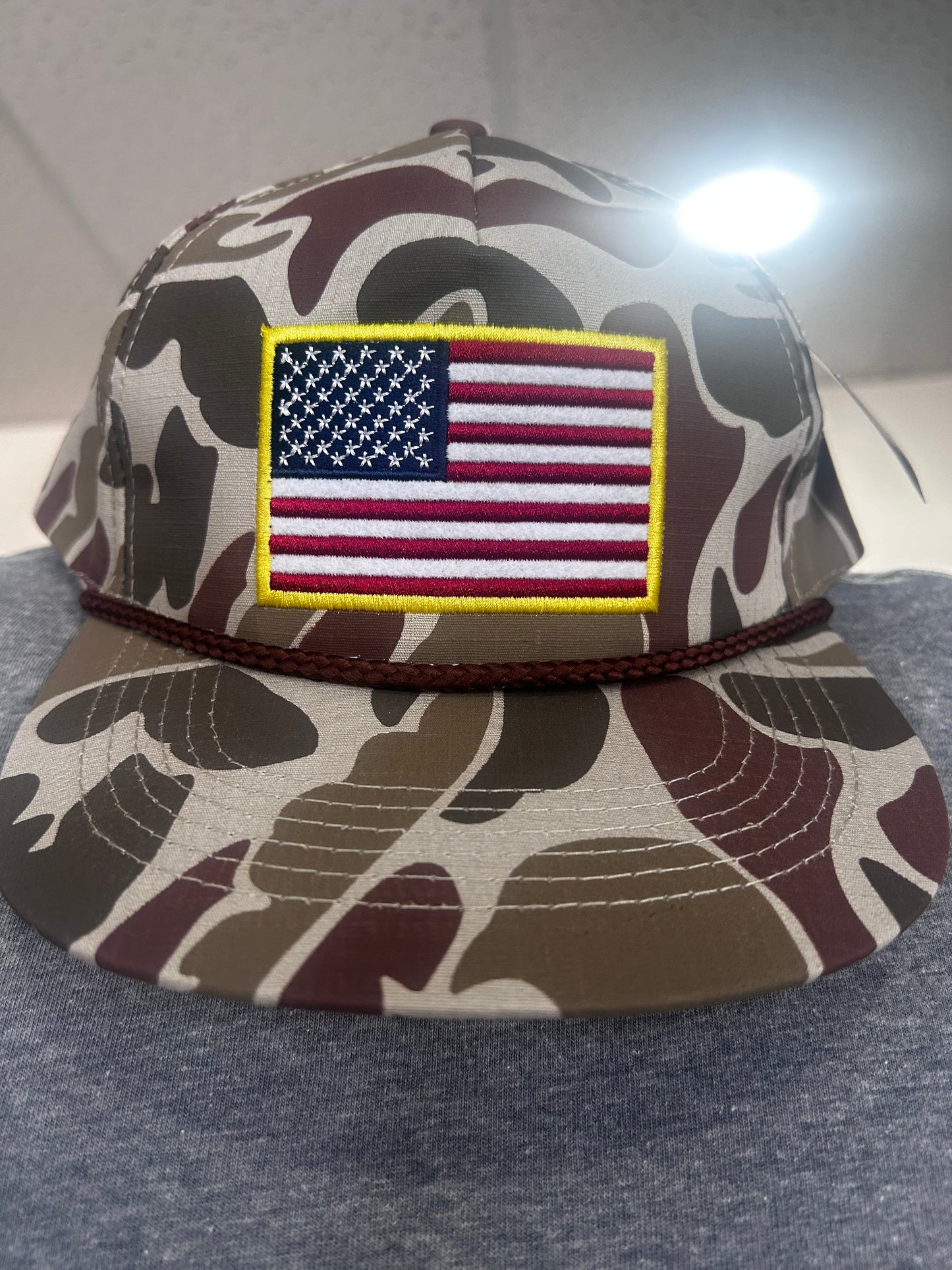 Camo flag hat