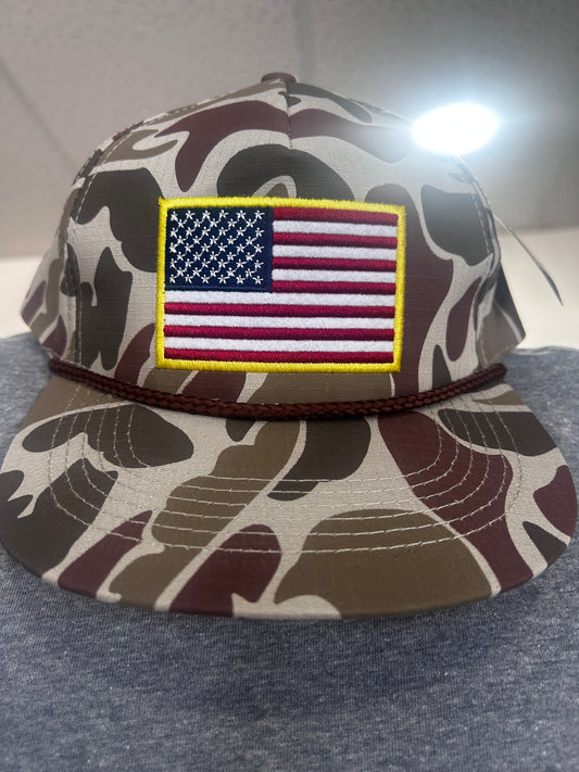 Camo flag hat