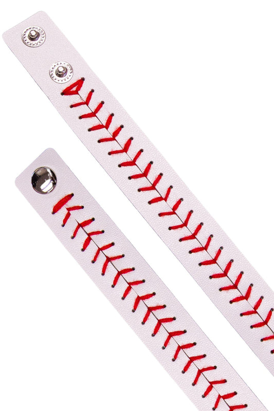 Baseball stitching bracelet