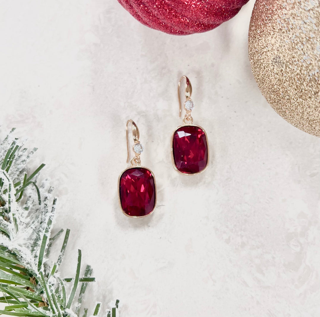 Red Glam Earrings