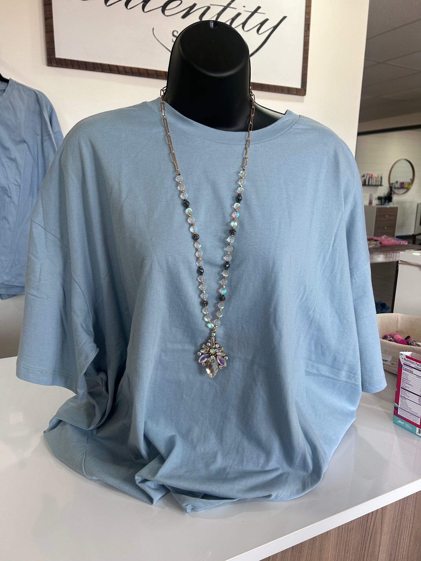 Oversized Blue Block Tee
