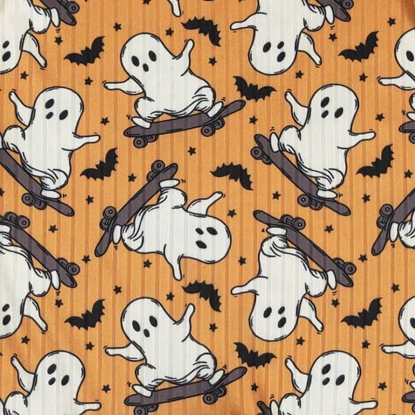 Skateboard Ghost Boy Romper